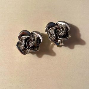 Vintage Flower Clip-On Earrings